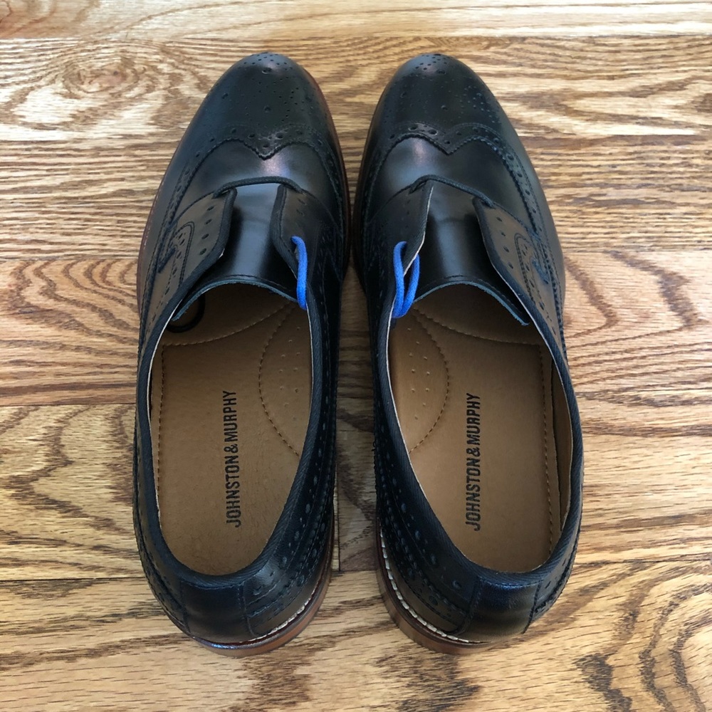 Men’s Conard wingtip black calfskin Oxford shoes - Picture 5 of 8